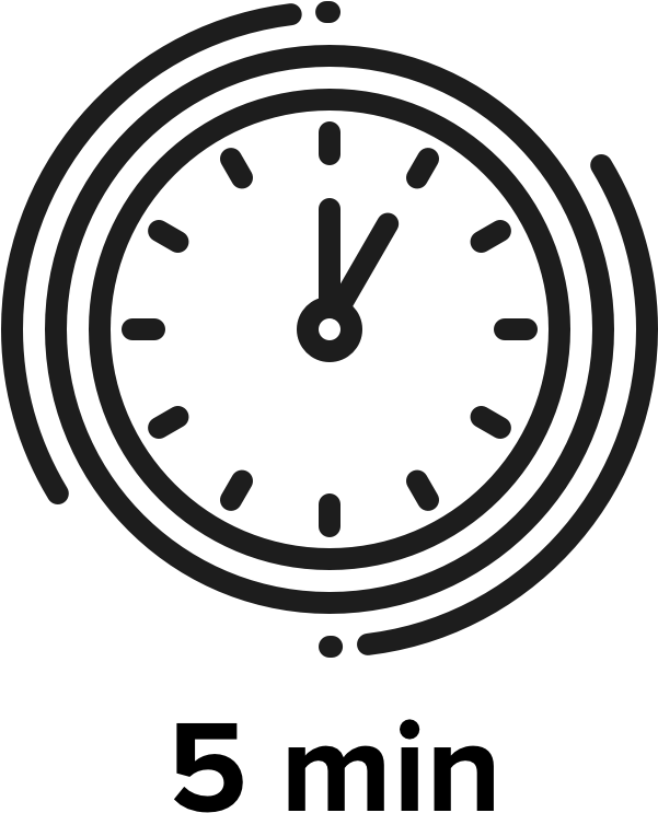 5 Minute Challenge - 5 Min Clock Png (640x840), Png Download