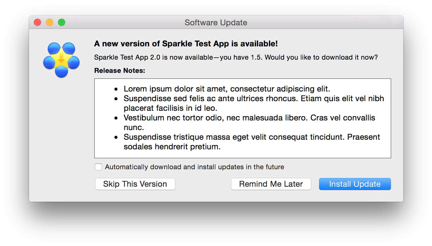Sparkle Test App Software Update - Software (1464x842), Png Download