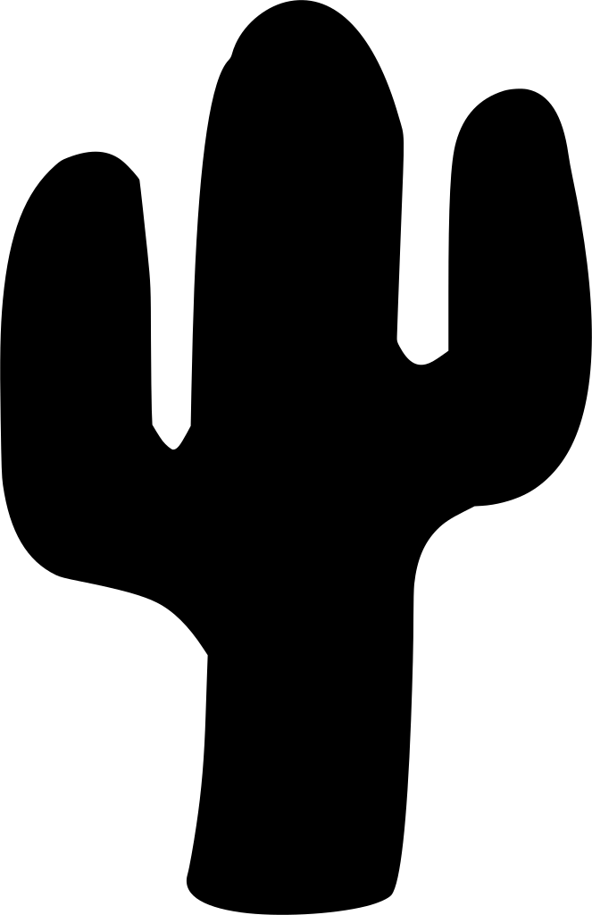 Cactus Svg Silhouette - Cactus Svg (663x1024), Png Download