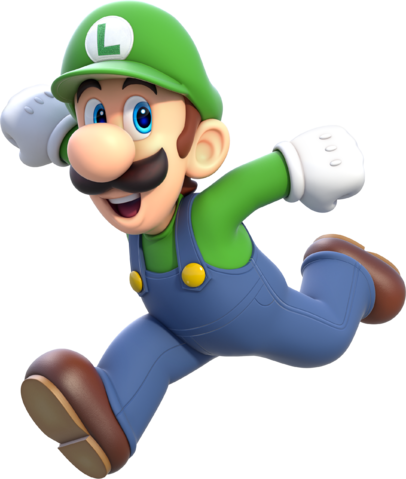 Luigi, Mario's Brother, Is A Playable Character In - Luigi Mario 3d World (406x479), Png Download