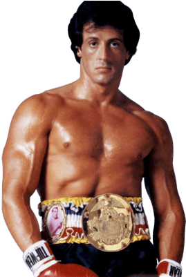 Rocky Balboa Black And White (400x400), Png Download