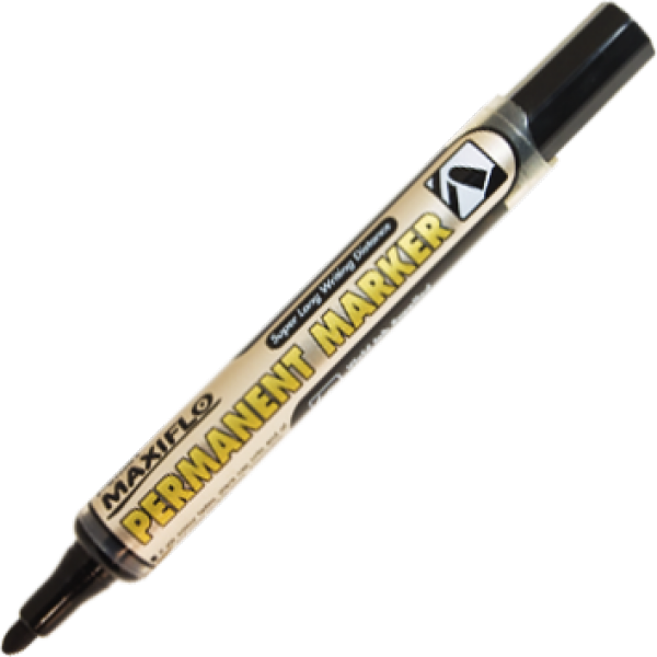 Pentel Maxiflo Permanent Marker Nlf50 Bullet Point Rj Liquorice