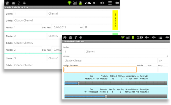 Conferência De Pedidos Por Codigo De Barras - Barcode (688x398), Png Download