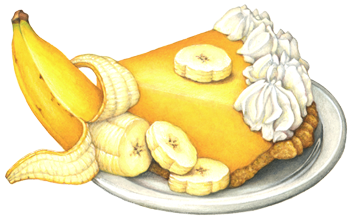 Bananas Drawing Bananas - Banana Pudding (380x400), Png Download