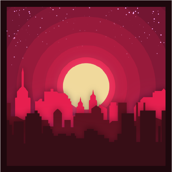 Sunset City 600px1 - Sunset (800x600), Png Download