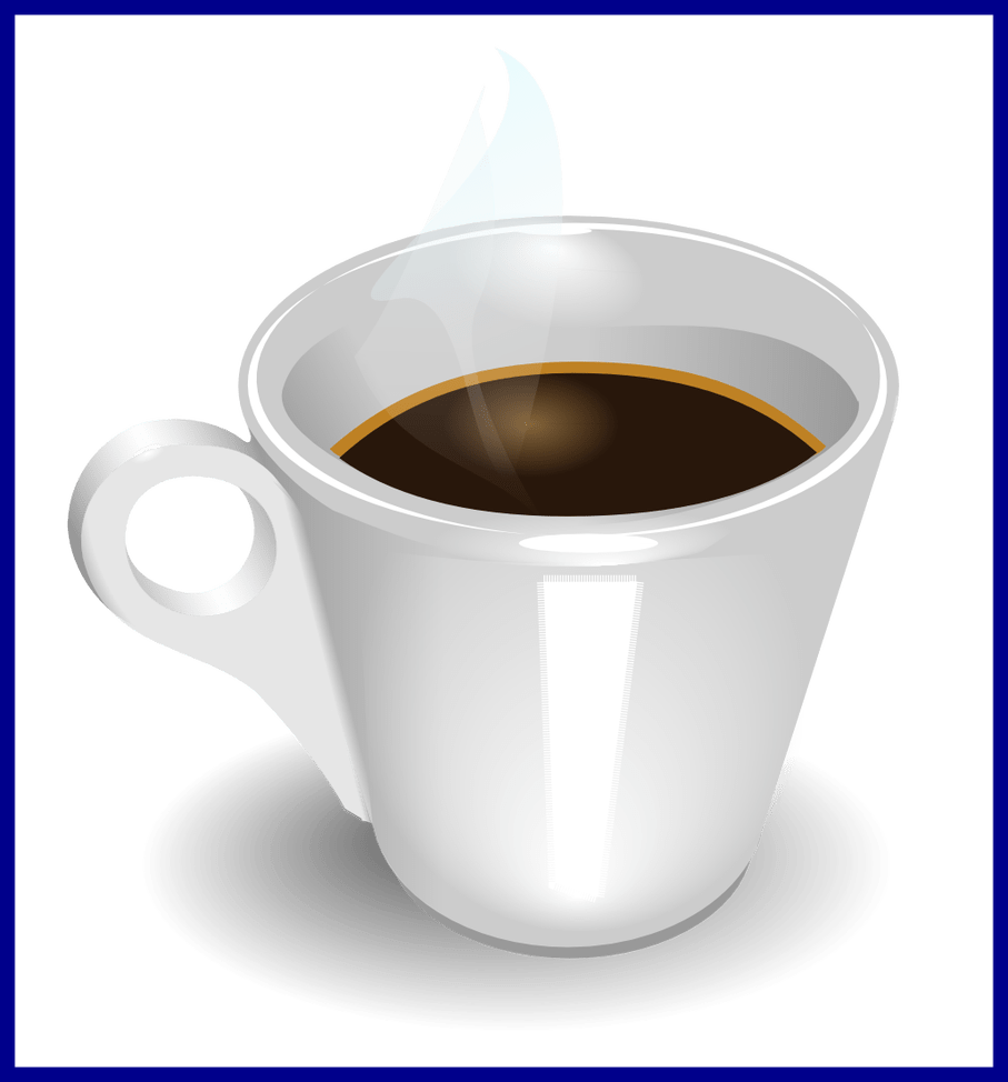 Awesome Coffee Cup Drawings Pipo Espresso Beverage - Coffee Cup Clip Art (907x974), Png Download