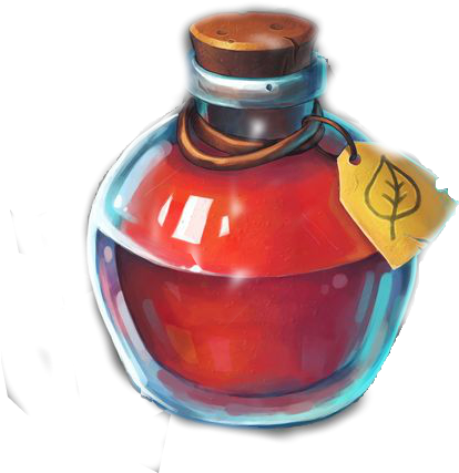 Наклейка Баночка Зелья Png - Rpg Poção (564x491), Png Download