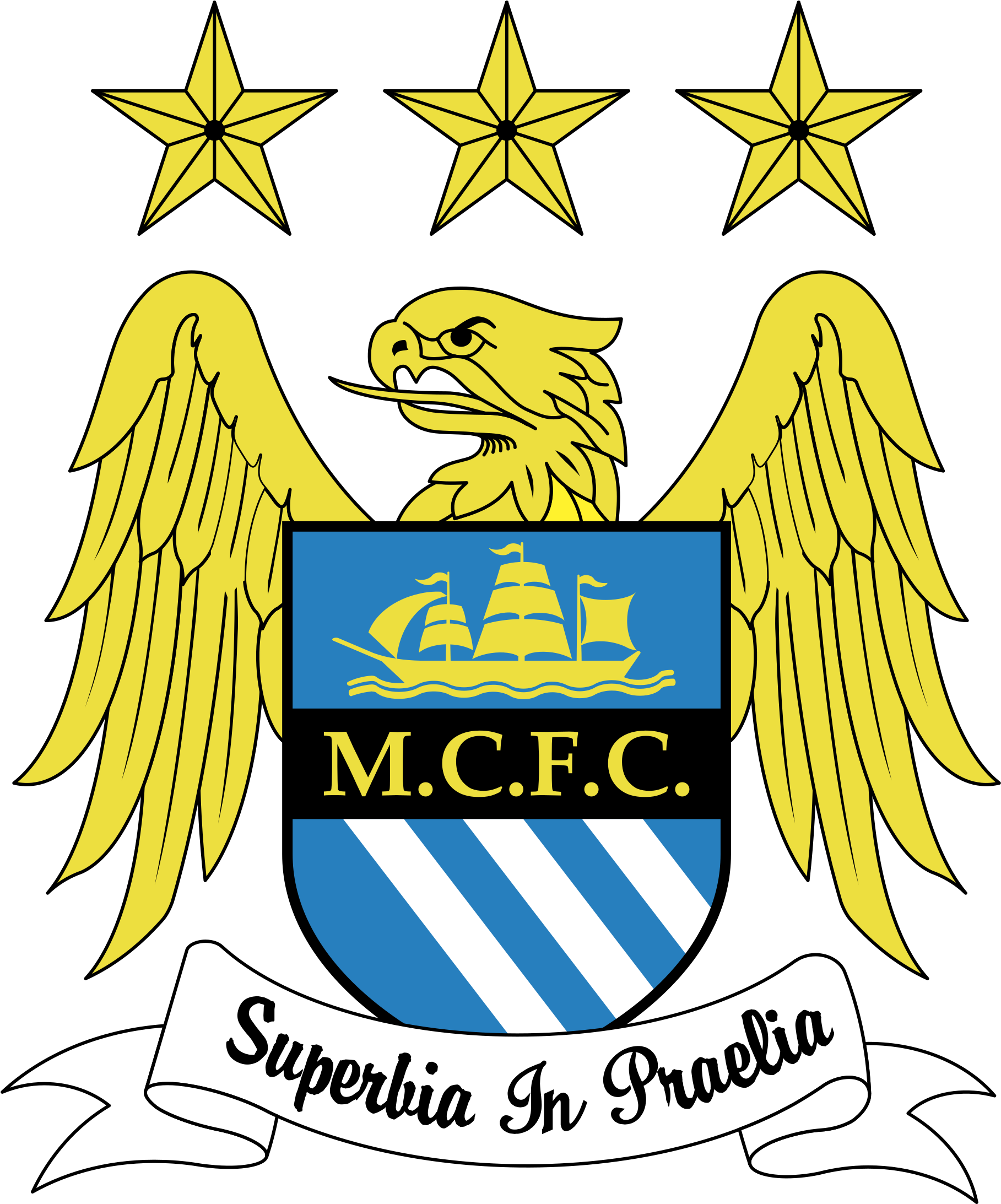Manchester City Fc Logo Png Transparent - Manchester City Vs Fulham (2400x2400), Png Download