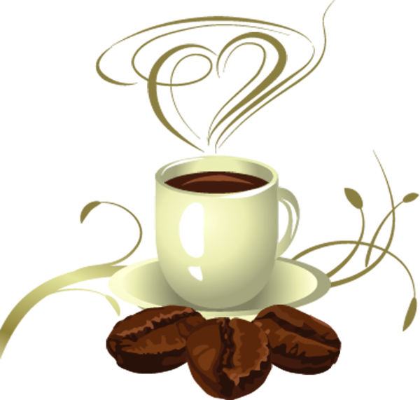 Coffee Cup Cafe Latte Clip Art - Tasse De Café Png (600x571), Png Download