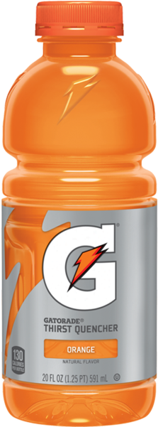 Gatorade Bottle Png - Gatorade Thirst Quencher, Orange, 20 Oz, 24 Ct (257x600), Png Download