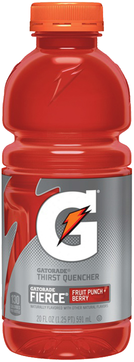 Gatorade Bottle Png - Fierce Blue Gatorade (750x750), Png Download