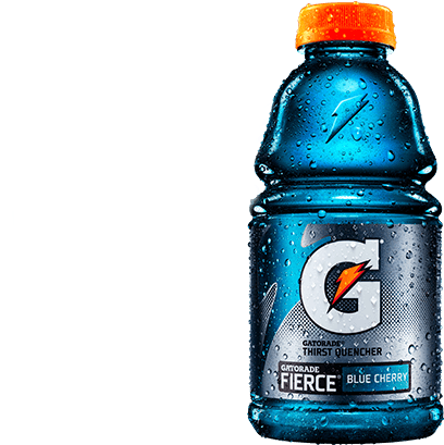 Gatorade Fierce Blue Cherry 12 Count 32 Oz (426x422), Png Download