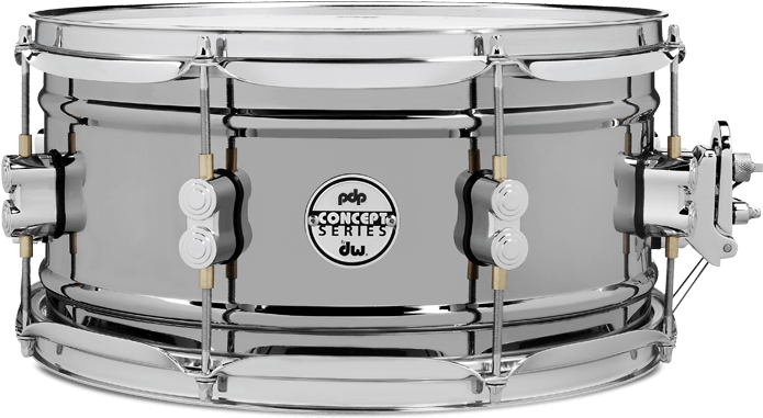 6 - - Pdp Black Nickel Over Steel Snare Drum 14x6.5 Inch (700x500), Png Download