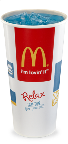 Mcdonald's Gatorade Cool Blue - Powerade Mountain Berry Blast (444x507), Png Download