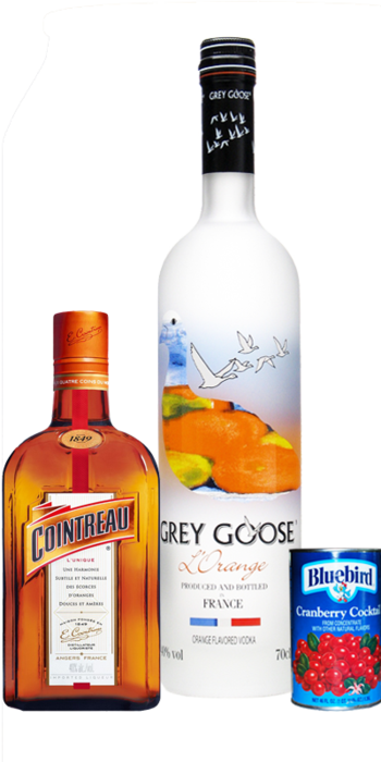Grey Goose Cosmopolitan - Cointreau 70cl - 1980s Liqueurs (350x700), Png Download