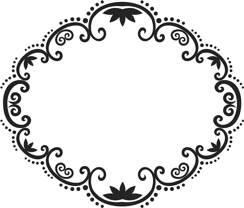 Ornate Circle Rubber Stamp - Drawing (800x800), Png Download