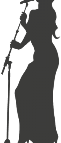 Female Singer Silhouette - Silhouette (640x480), Png Download