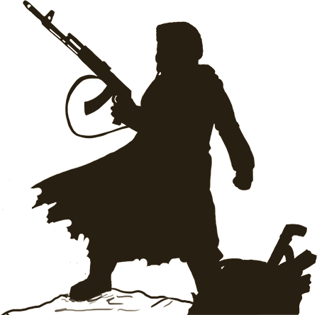 Silhouette - Day R Survival Png (447x445), Png Download