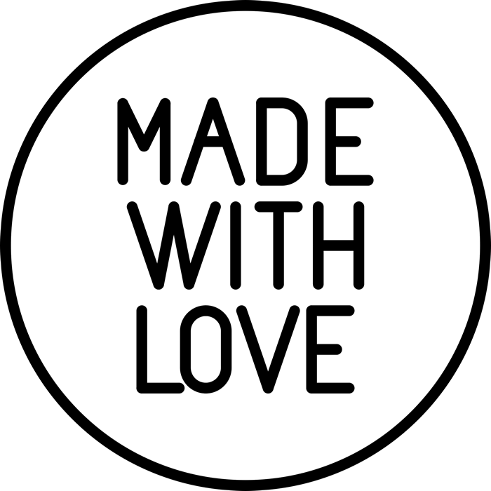 Made With Love Circle Stamp - Circle (700x700), Png Download