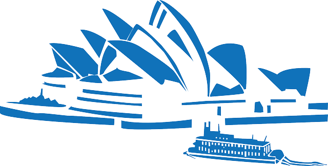 House, Blue, Singing, Silhouette, Ship, Opera - Sydney Opera House Mug (640x324), Png Download