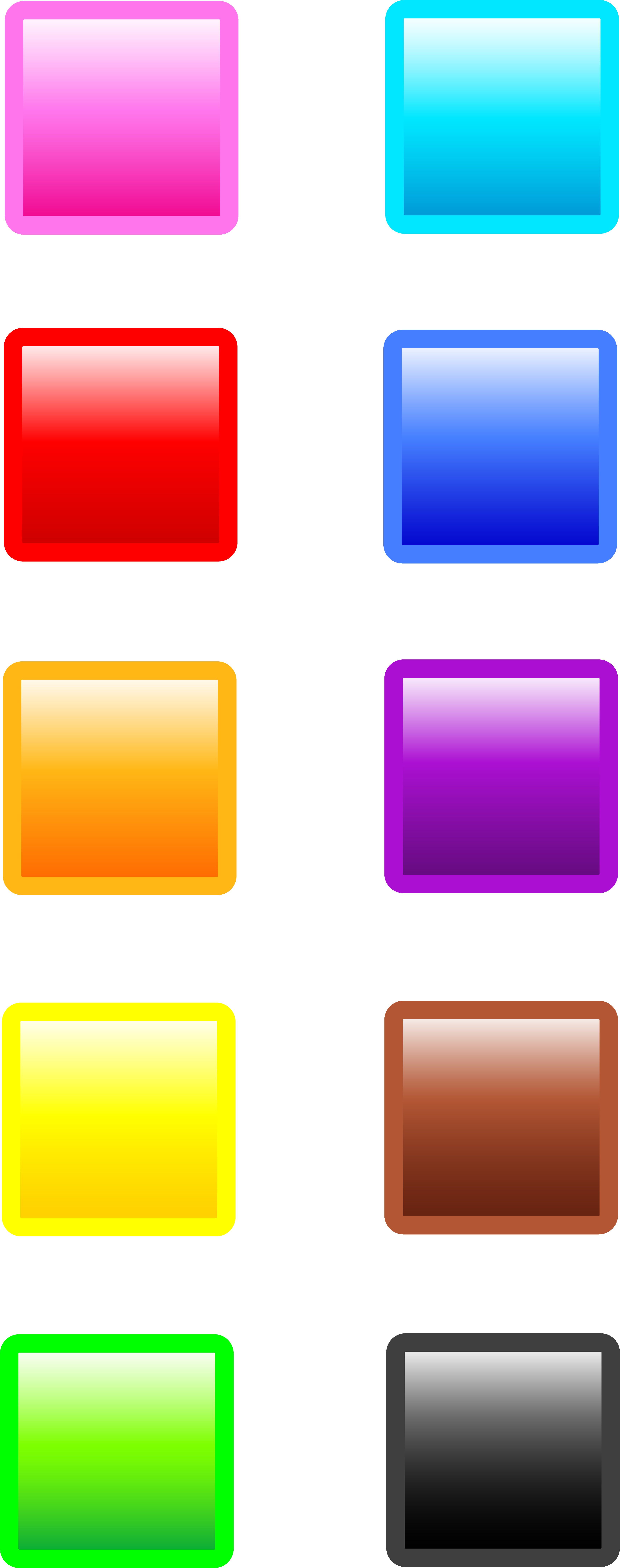 Squares Clipart Colored - 8 Squares Clip Art (3501x8850), Png Download