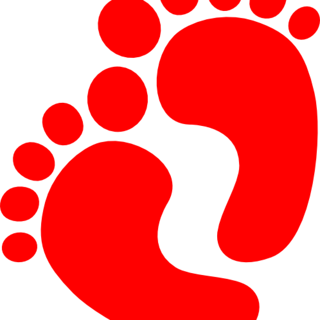 Baby Foot Clip Art Ba Foot Clip Art Ba Feet Peach Clip - Red Baby Bottle Clipart (1024x1024), Png Download