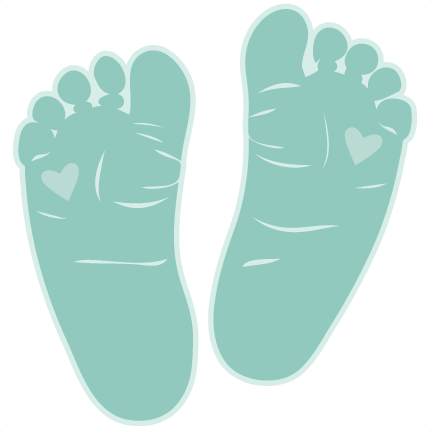Baby Feet Clip Art - Baby Feet Svg Free (432x432), Png Download