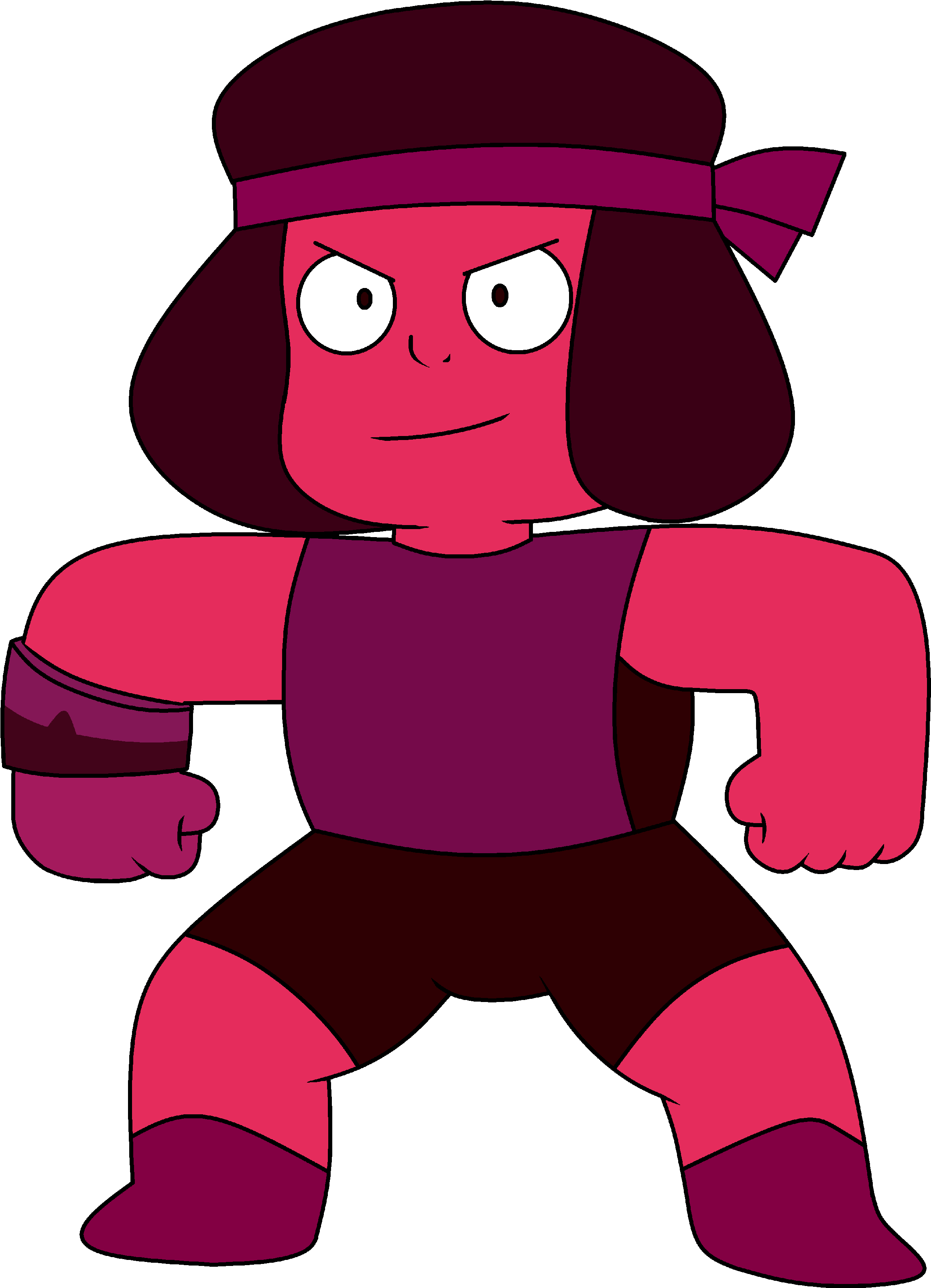 Pin By Natalie Colberg On Steven Universe - Padparadscha And Ruby Fusion (2598x3464), Png Download