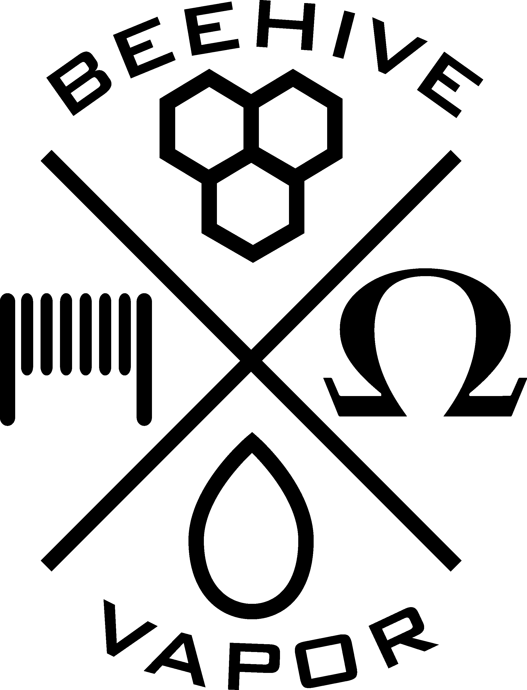 A Few Of The Products We Make At Beehive Vapor - Logo Vapor (2223x2906), Png Download