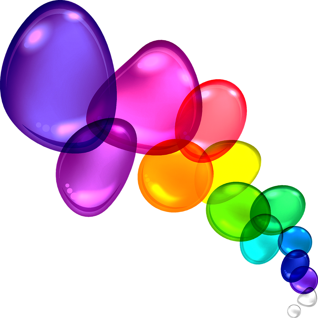 Crystal Balloon Balloons Bubble Glass Colorful Water - Colorful Bubbles Clipart (1024x1024), Png Download