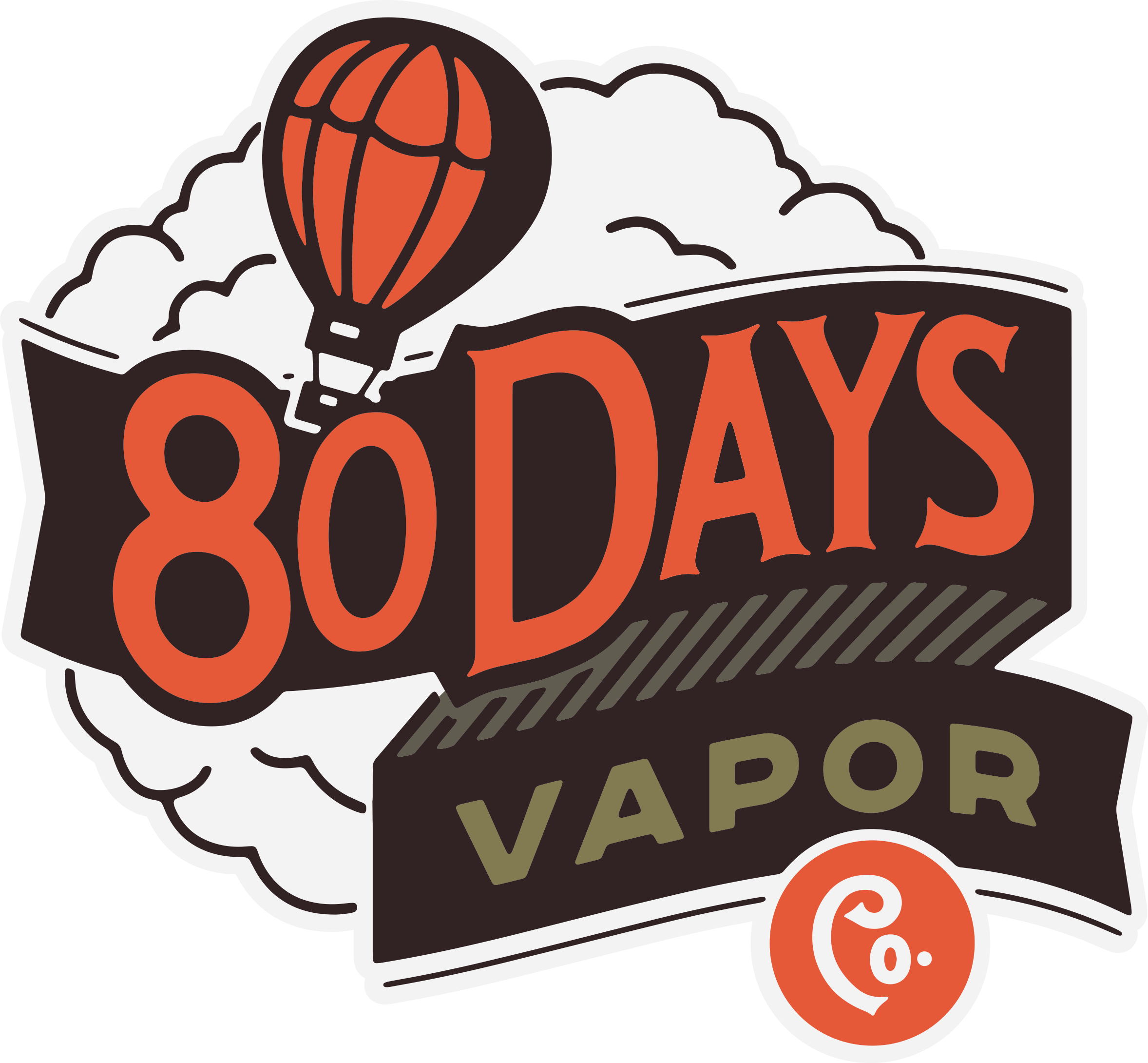 80 Days Vapor Eliquid - Electronic Cigarette Aerosol And Liquid (2356x2180), Png Download