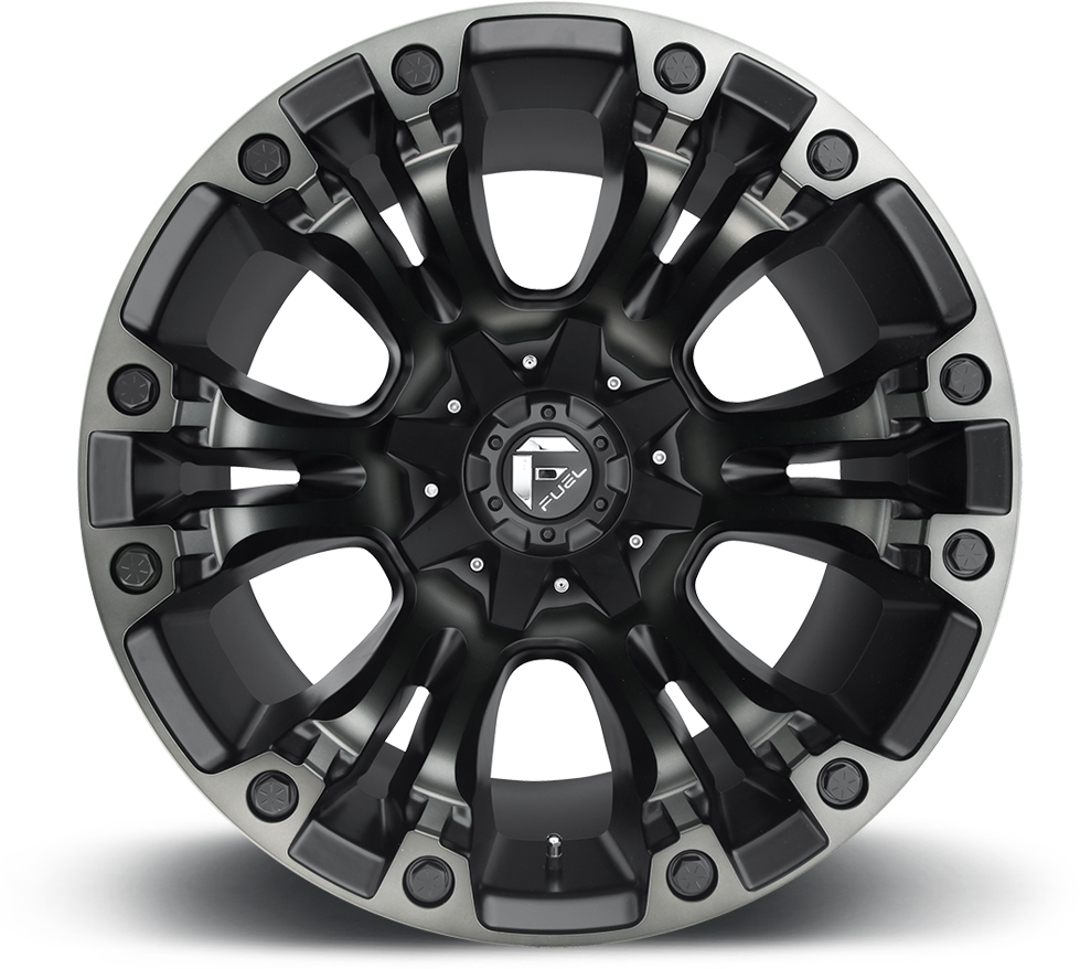 Vapor - D569 - Fuel Matte Black Vapor Wheels (1000x1000), Png Download