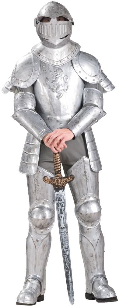 Knight Transparent Background Png - Plastic Knight Armor Costume (717x1024), Png Download