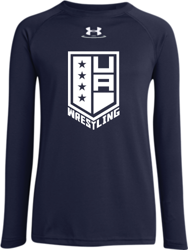 Under Armour Wrestling Youth Long Sleeve Shirt - Cameron Pedersen (500x649), Png Download