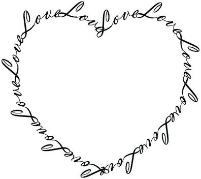 Love Heart Frame - Picture Frame (400x400), Png Download