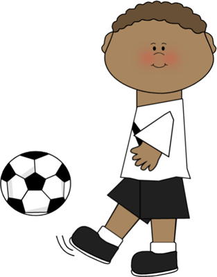 Banner Free Download Footballer Athlete Free On Dumielauxepices - Clipart Boy Playing Soccer (313x400), Png Download