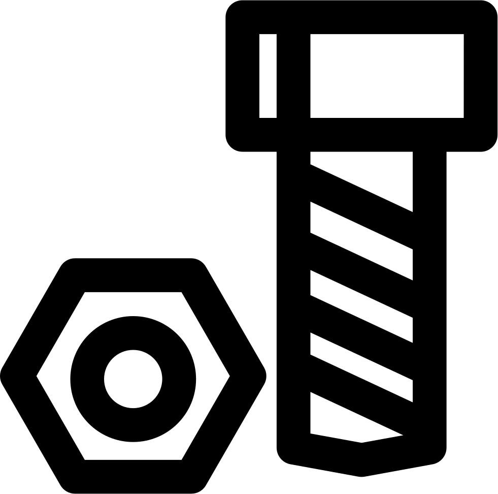 Bolt And Nut Comments - Nuts And Bolts Icon (981x972), Png Download