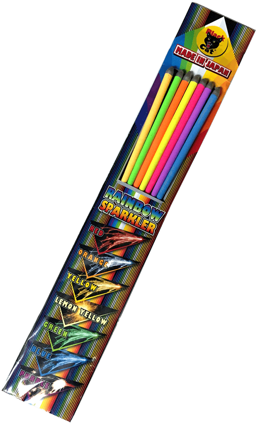 Bc Neon Rainbow Sparkler - Rainbow Sparklers (900x900), Png Download