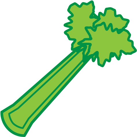 Image Freeuse Stock Celery Cartoon Clipart - Celery Clipart (500x500), Png Download