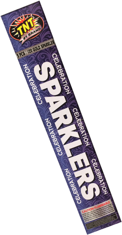 #20 Celebration Sparklers - Tnt Fireworks #20 Celebration Sparkler (513x871), Png Download
