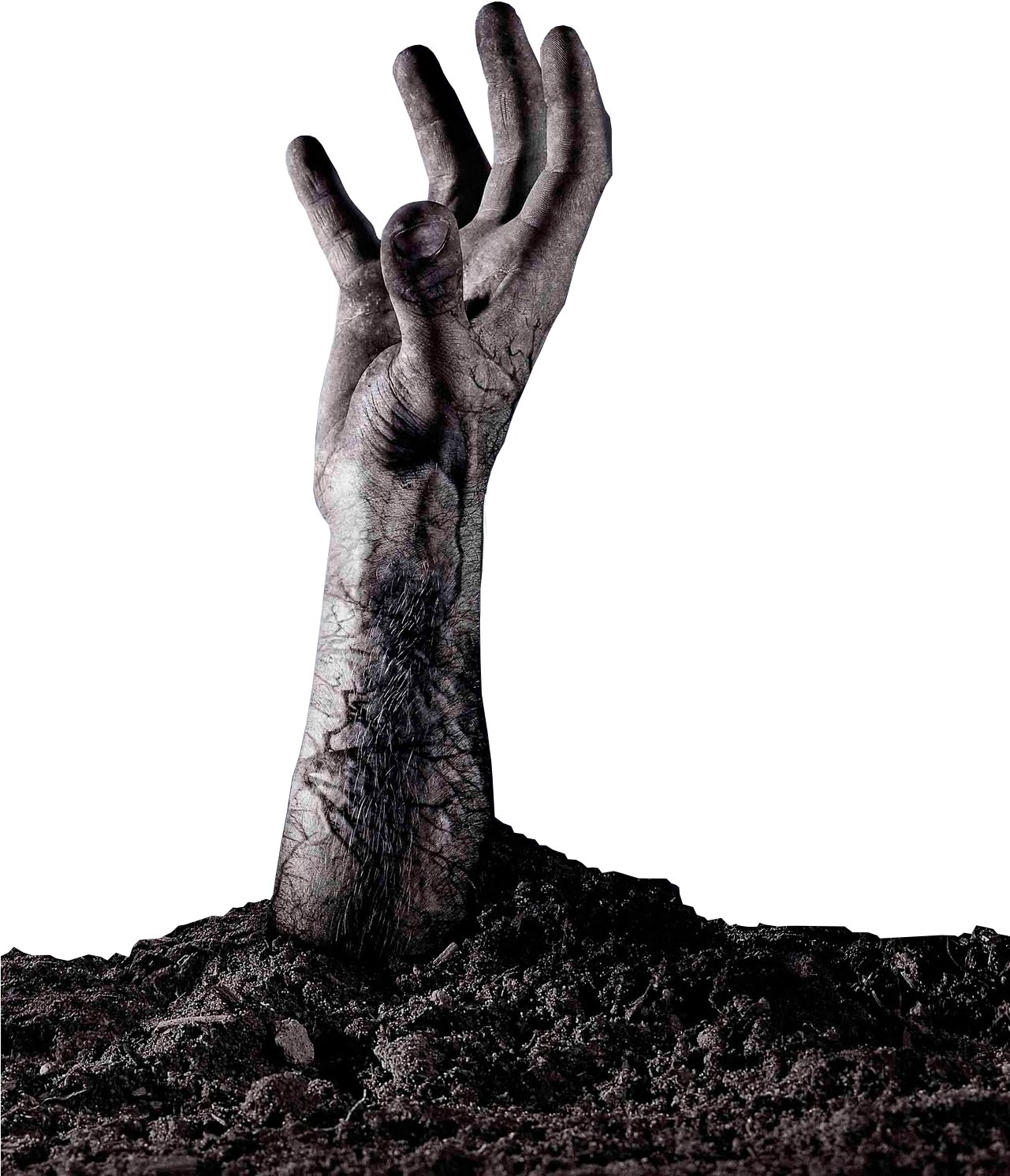 The Gallery For > Zombie Hand Grabbing Png - Zombie Hand (1280x1600), Png Download