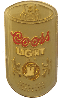 Vintage Coors Light Beer Can Pin - Caffeinated Drink (500x500), Png Download