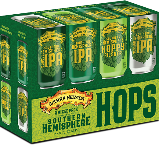 Sierra Nevada Southern Hemisphere Hop Pack 12pk Cans - Sierra Nevada Southern Hemisphere Hop Pack (520x489), Png Download