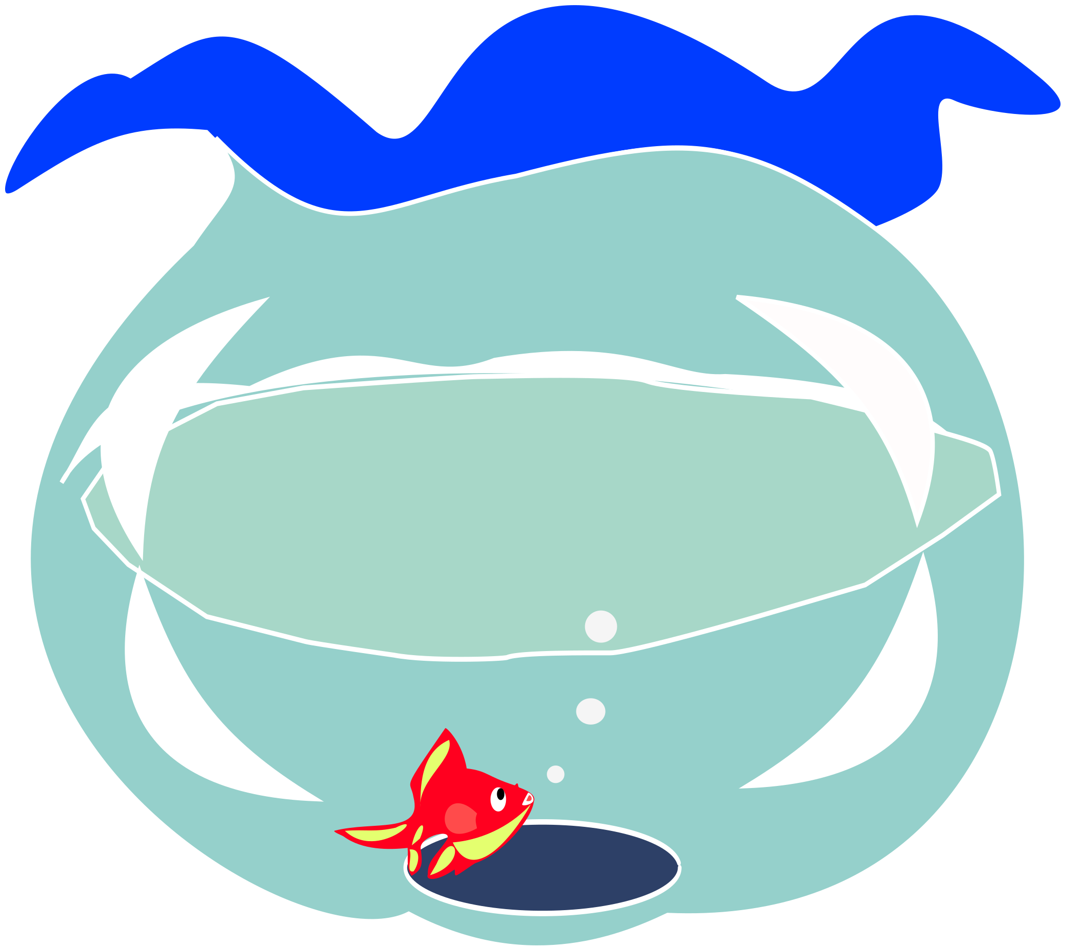 This Free Icons Png Design Of Goldfish In Fishbowl (2400x2400), Png Download