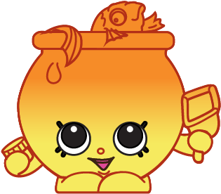 Goldie Fishbowl Art - Shopkins Goldie Fish Bowl (400x400), Png Download