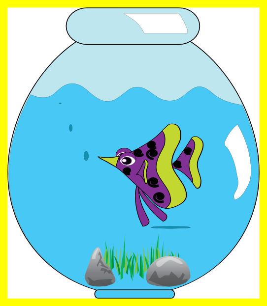 Unbelievable Fish Bowl Clipart Clip Art On Clipartix (542x623), Png Download
