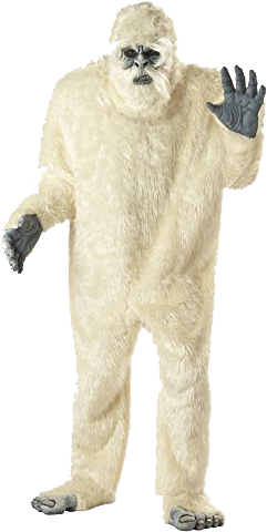 Abominable Snowman Costume From California Costumes - Abominable Snowman Costume (330x500), Png Download