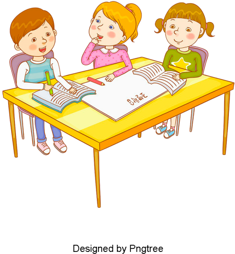 Cartoon Hand-painted Student Learning Design, Cute, - Homework (640x640), Png Download