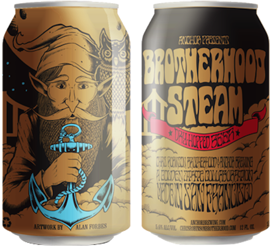 Anchorbrewingco - Anchor Brotherhood Steam Lager / Pilsner Beer (540x491), Png Download