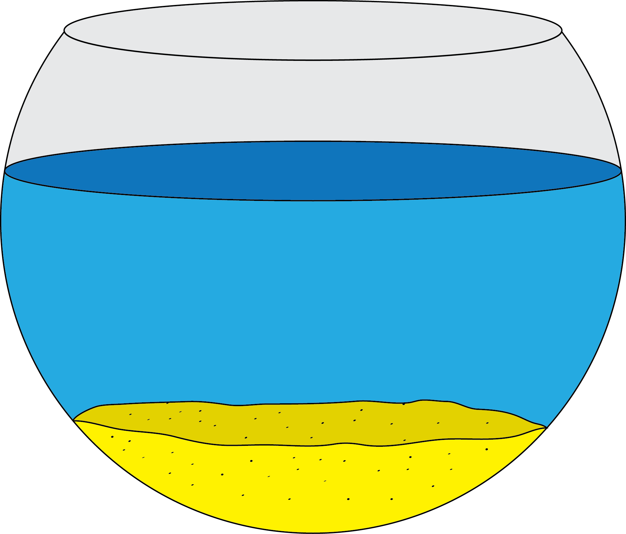 New Fish Bowl - Table (2017x1720), Png Download